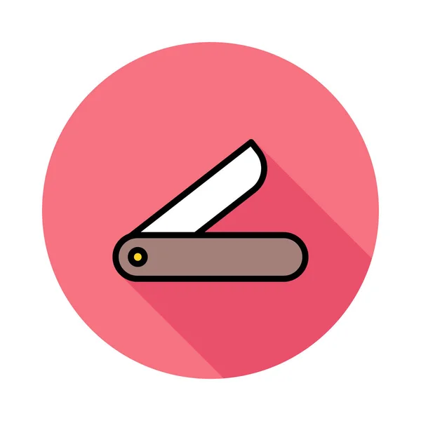 Razor Platte Pictogram Vector Illustratie — Stockvector