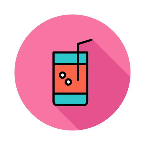 Juice Drink Web Icon — Stock Vector