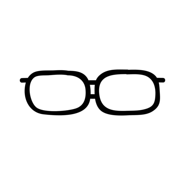 Óculos Moda Ícone Plano Vetor Ilustração — Vetor de Stock