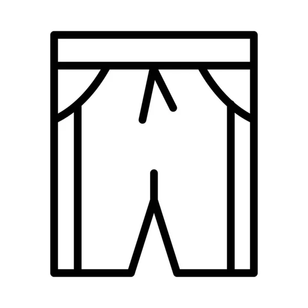 Male Underwear Flat Icon Vector Illustration — Stock Vector