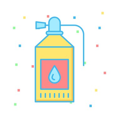 Beyaz arka plan, vektör, illüstrasyon izole söndürücü düz simgesi