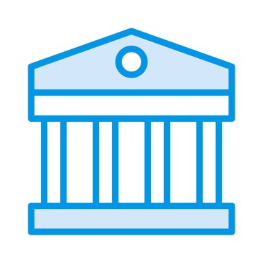 inşaat düz simgesi, vektör, illüstrasyon banka  