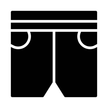 iç çamaşırı düz simgesi, vektör, illüstrasyon