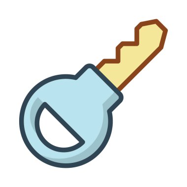 anahtar web renk vektör simgesi