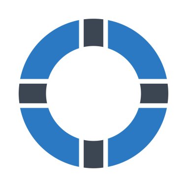 hayat tüp düz simgesi, vektör, illüstrasyon 