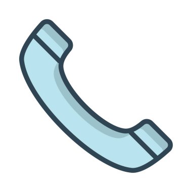 alıcı telefon düz simgesi, vektör, illüstrasyon arayın  