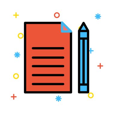 Renk web simgesi. Vektör çizim