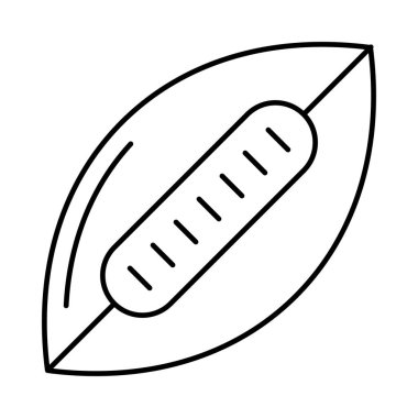 rugby topu düz simgesi beyaz arka plan, vektör, illüstrasyon izole