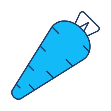 Havuç düz simgesi, vektör, illüstrasyon