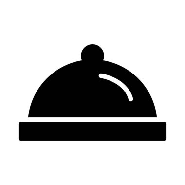 Restoran, yemek düz simgesi, vektör, illüstrasyon