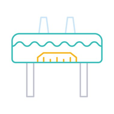 Beyaz arka plan, vektör, illüstrasyon izole bariyer düz simgesi