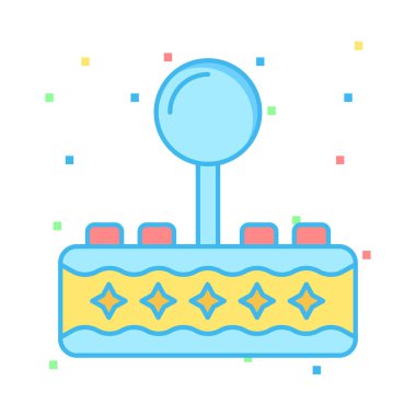 Vektör video oyun konsolu denetim simgesi