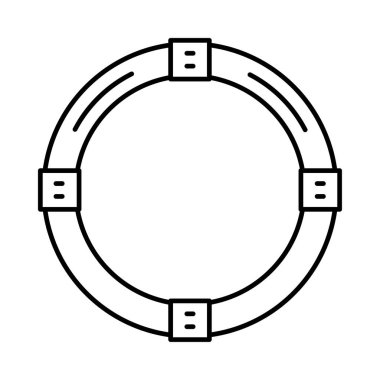 hayat tüp düz simgesi beyaz arka plan, vektör, illüstrasyon izole
