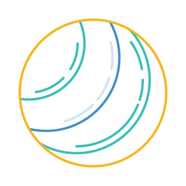 beysbol topu düz simgesi beyaz arka plan, vektör, illüstrasyon izole   