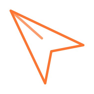 navigasyon harita düz simgesi, vektör, illüstrasyon