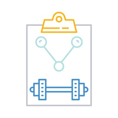 Spor renk vektör simgesi  