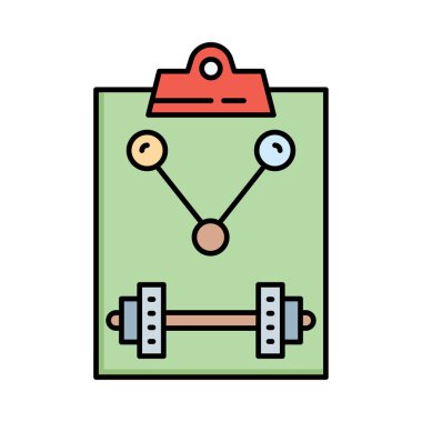 Spor renk vektör simgesi  