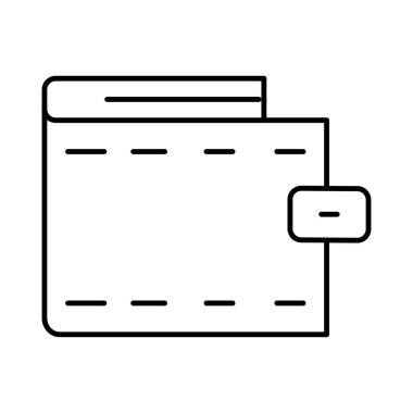 m-cüzdan çanta para renkli simge vektör