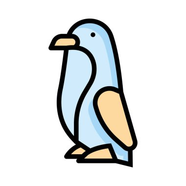 serçe kuş düz simgesi, vektör, illüstrasyon