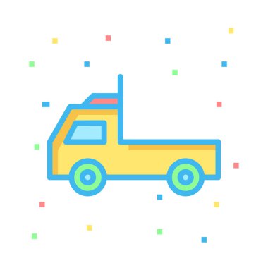 Renk araç vektör çizim