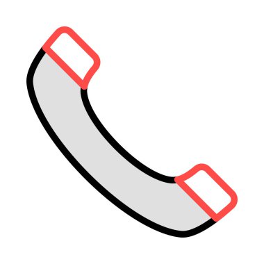 alıcı telefon düz simgesi, vektör, illüstrasyon arayın  