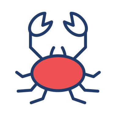 akrep düz simgesi, vektör, illüstrasyon