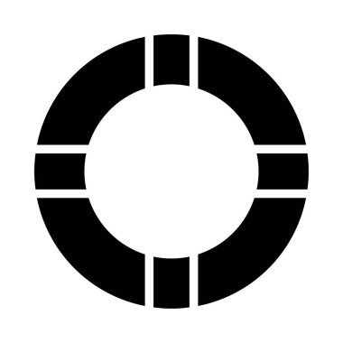 hayat tüp düz simgesi, vektör, illüstrasyon 