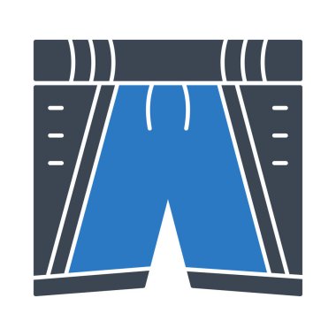 iç çamaşırı düz simgesi, vektör, illüstrasyon