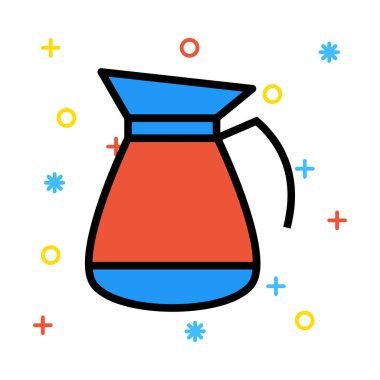 Renk web simgesi. Vektör çizim