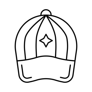 spor kap düz simgesi, vektör, illüstrasyon