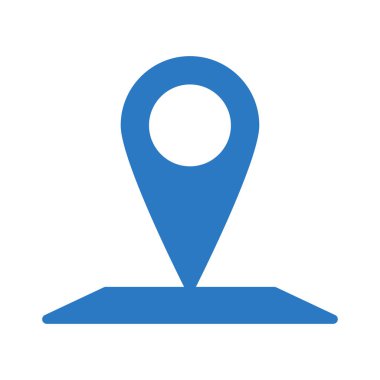 konumu PIN harita düz simgesi, vektör, illüstrasyon 