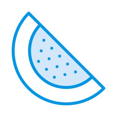 karpuz düz simgesi, vektör, illüstrasyon