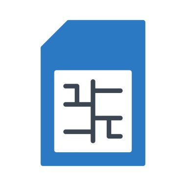 Kart renk web vektör simgesi