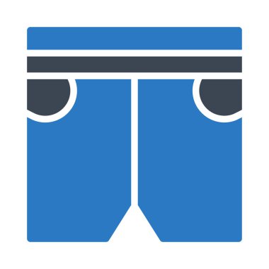 iç çamaşırı düz simgesi, vektör, illüstrasyon