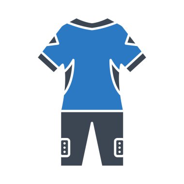 jersey düz simgesi beyaz arka plan, vektör, illüstrasyon izole