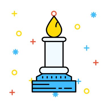 Spor renk vektör simgesi  