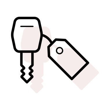 anahtar web vektör simgesi