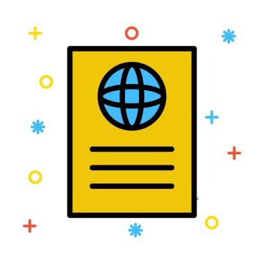 Ağ simgesi. vektör illüstrasyonu