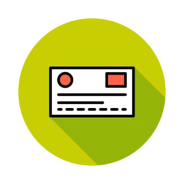 Kart renk web vektör simgesi