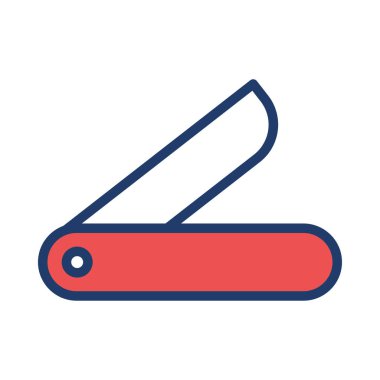 ustura düz simgesi, vektör, illüstrasyon