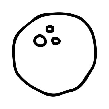 bowling oyun düz simgesi, vektör, illüstrasyon 