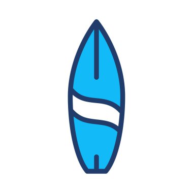 sörf tahtası düz simgesi, vektör, illüstrasyon, spor kavramı 