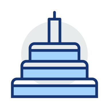 Renk web simgesi. Vektör çizim