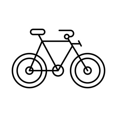 Bisiklet düz simgesi, vektör, illüstrasyon