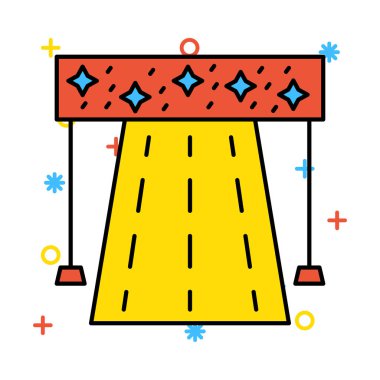 Renk web vektör simgesi