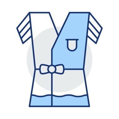 Beyaz arka plan, vektör, illüstrasyon izole jimnastik bez düz simgesi