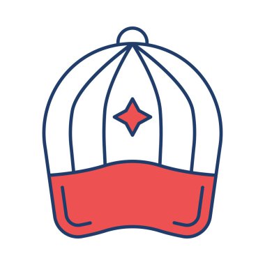 spor kap düz simgesi, vektör, illüstrasyon