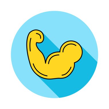 pazı düz simgesi beyaz arka plan, vektör, illüstrasyon izole kol