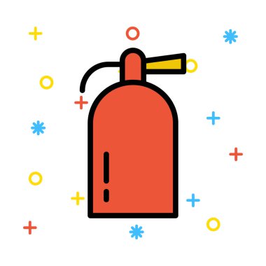 Renk web simgesi. Vektör çizim