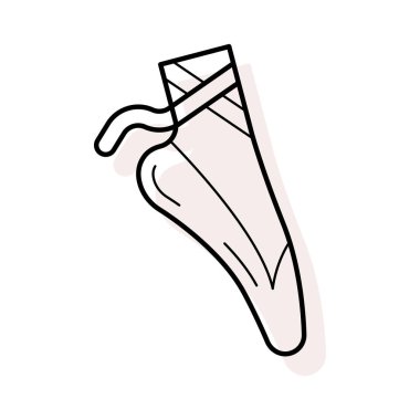 Beyaz arka plan, vektör, illüstrasyon izole jimnastik ayak düz simgesi